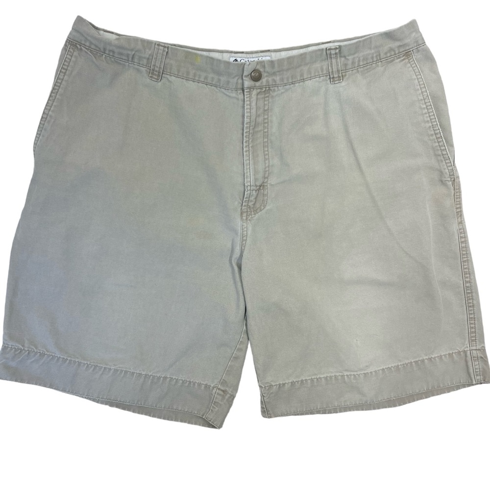 COLUMBIA Shorts Active Outdoor‎ American 100% Cotton Many Pockets Men Tan 40